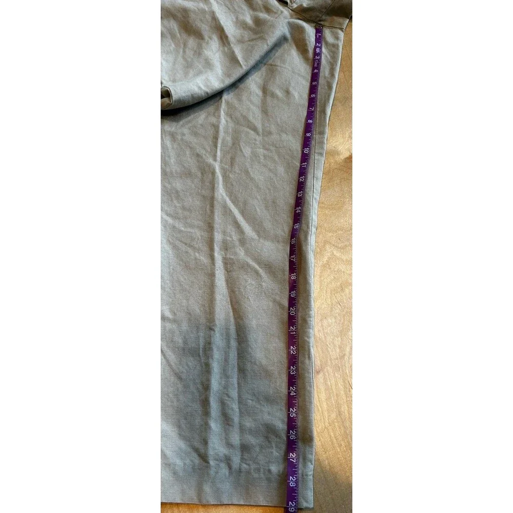 Banana Republic Flat Front Linen Blend Chino Pants Men’s 33x30 Classic Beach